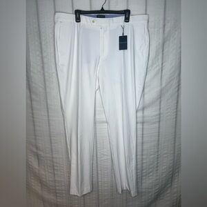 Peter Millar Crown Crafted Surge Performance White Trouser Pants 40x32 $185 New